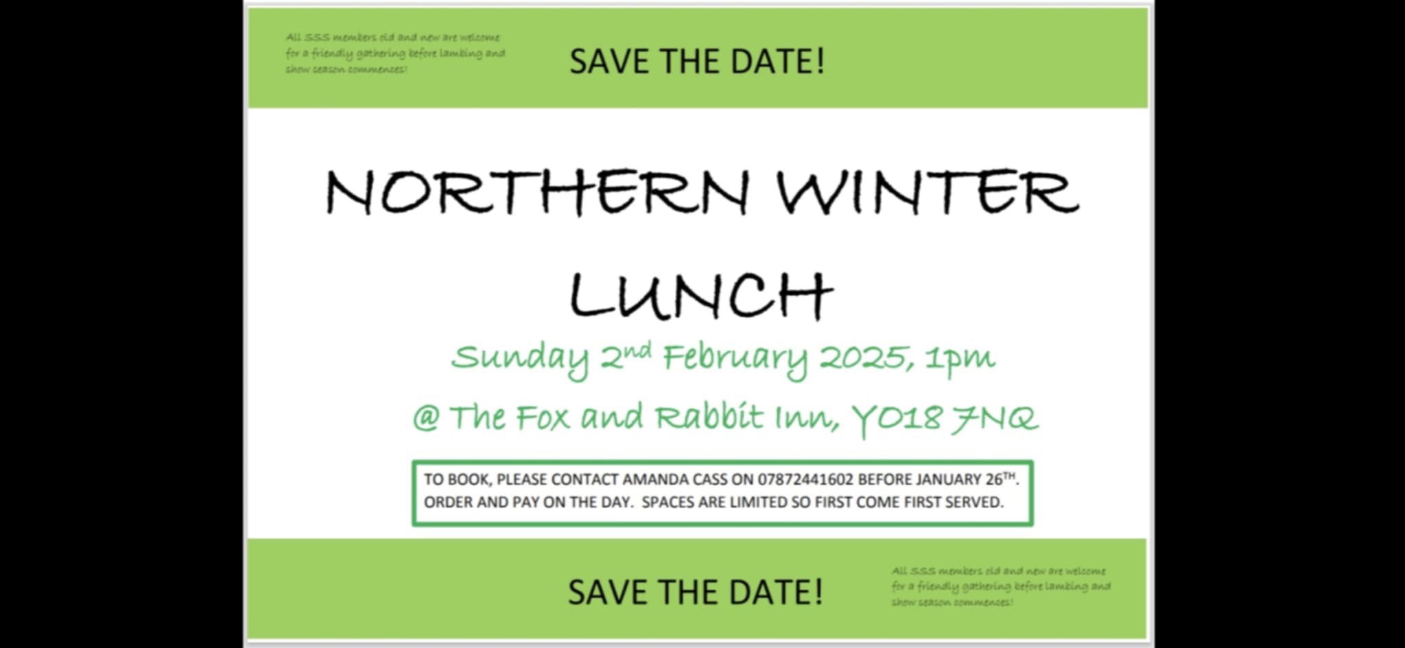 North Eastern Winter Lunch